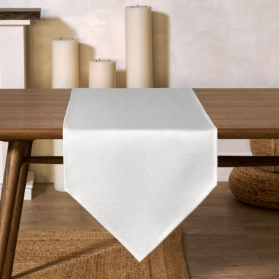 Дорожка на стол 45х300 cm "ФЕЕРИЯ. СЕРЕБРО", цвет: белый, tm , полиэстер 100% (кор=42шт.) LEFARD 986-004-32-12