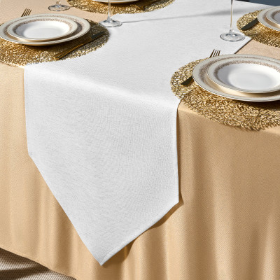 Дорожка на стол 45х300 cm "ФЕЕРИЯ. СЕРЕБРО", цвет: белый, tm , полиэстер 100% (кор=42шт.) LEFARD 986-004-32-1