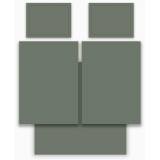Кпб семейный "SOLID" зеленый, сатин, хлопок 100%, подод.150х210-2шт, пр.240х240-1шт, нав.50х70-2шт LEFARD 989-002-16