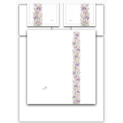 Кпб, king size, " IRISES" белый, сатин, хлопок100%, п.240х260-1шт, пр.260х260-1шт, н.50х70-2шт/70х70-2шт LEFARD 989-004-15
