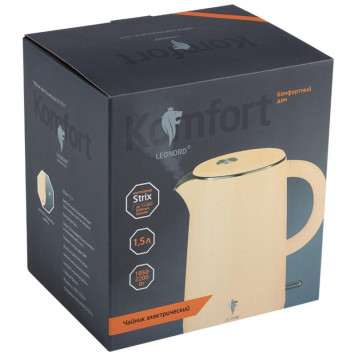 Чайник электрический LEONORD LE-1517 бежевый (107953)-2