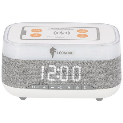 Часы электронные LEONORD с беспроводной зарядкой LE-1404 (107611)-1