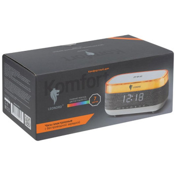 Часы электронные LEONORD с беспроводной зарядкой LE-1404 (107611)-3