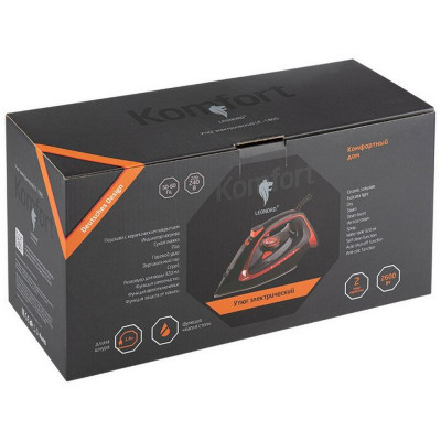 Утюг LEONORD LE-1805 красно-черный (270090)-4