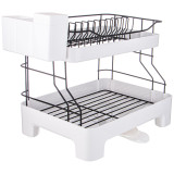 Сушилка для посуды 2-х ярусная, цвет: белый LIMON 166-181