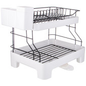 Сушилка для посуды 2-х ярусная, цвет: белый LIMON 166-181