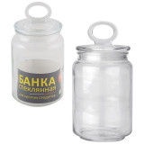 003598 Банка стеклянная 0.9л для сыпучих продуктов Mallony COPPETTA с крышкой