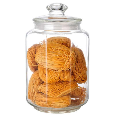 003605 Банка стеклянная 3.0л для сыпучих продуктов Mallony LATTINA с крышкой