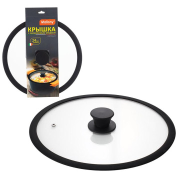 003661 Крышка Mallony 24см CAPPELLOс силиконовым ободком