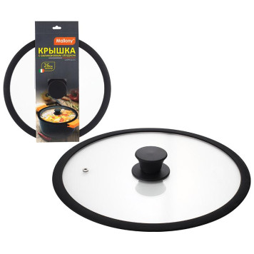 003662 Крышка Mallony 26см CAPPELLO с силиконовым ободком