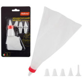 005102 Кондитерский мешок Mallony ORNAMENTO с насадками