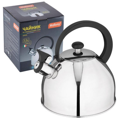 005178 Чайник из нерж стали со свистком Opera (зеркальная полировка) 2.5л