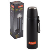 005242 Термос спортивный с чашкой и силиконовым ремешком для переноски Mallony NERO (0.5л)