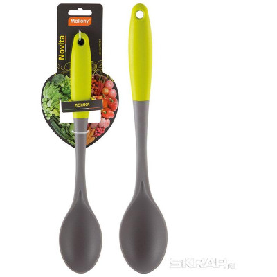 005424 Ложка Novita Mallony, нейлон с цветной ручкой