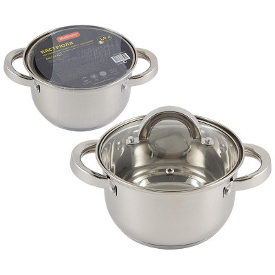 005442 Кастрюля из нерж.стали Mallony Mediano (1.9л)