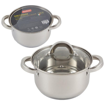 005443 Кастрюля из нерж.стали Mallony Mediano (2.6л)