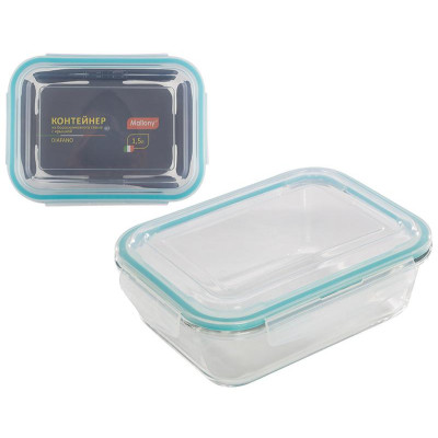 005473 Контейнер из боросил. стекла Mallony DIAFANO с крышкой из пластика