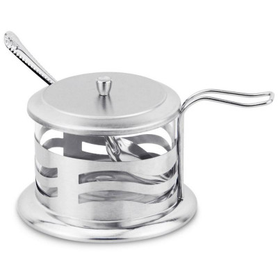 005489 Сахарница с крышкой и ложечкой Mallony DOLCE 250мл (волна)