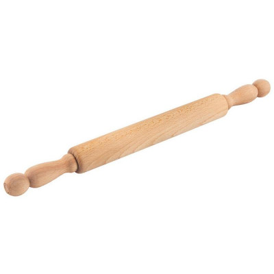 005543 Скалка 40см с вращающимися ручками, бук