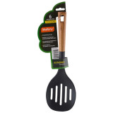 006462 Шумовка из нейлона 34х10.5см, FORESTA, с пласт.ручкой/дизайн под дерево