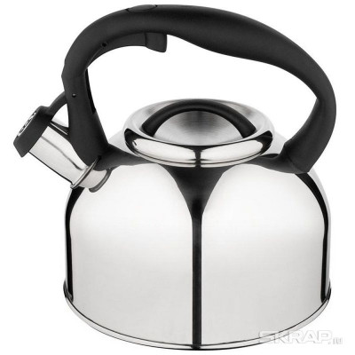 006870 Чайник из нерж.стали Mallony Melodia (2.5л, со свистком, зеркальная полировка)-1