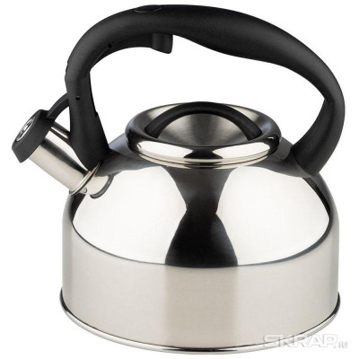 006870 Чайник из нерж.стали Mallony Melodia (2.5л, со свистком, зеркальная полировка)-2