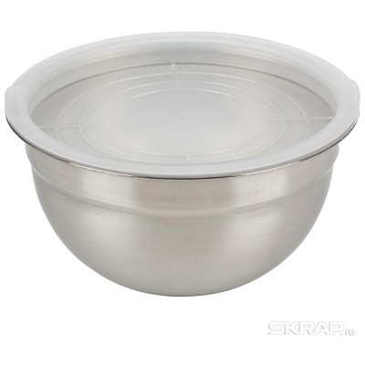 007018 Миска из нерж.стали с пластмассовой крышкой Mallony AMARENA