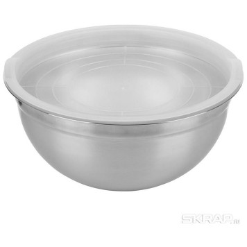 007019 Миска из нерж.стали с пластмассовой крышкой Mallony AMARENA