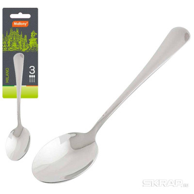 007292 Набор ложек чайных MILANO (3шт) Mallony