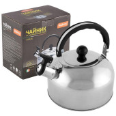 007297 Чайник Casual 2.5л из нерж стали со свистком, зеркальная полировка