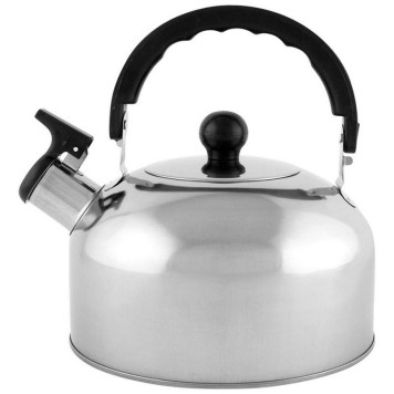 007297 Чайник Casual 2.5л из нерж стали со свистком, зеркальная полировка-3