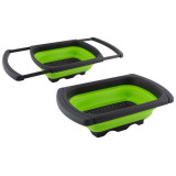 007352 Дуршлаг на раковину FRUTTI 60(38,5х25х12см (складной, выдвижн. ручки)