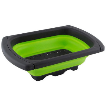 007352 Дуршлаг на раковину FRUTTI 60(38,5х25х12см (складной, выдвижн. ручки)-1