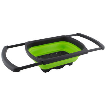 007352 Дуршлаг на раковину FRUTTI 60(38,5х25х12см (складной, выдвижн. ручки)-2