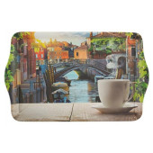 008260 Поднос сервировочный Mallony FANTASIA 43.5х27х2.8см