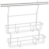 008439 Полка двухъярусная навесная для кухни Mallony FORTUNA PR-06