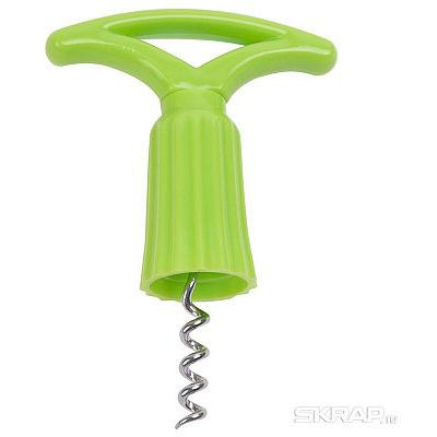 008511 Штопор Mallony FRESCO с пластиковой ручкой/с насадкой на бутылку