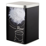 008513 Банка металлическая с крышкой 1.0л Mallony 'Мука' квадратная