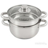 008524 Пароварка Mallony MEDIANO 2х-уровневая (2.5л) нерж сталь