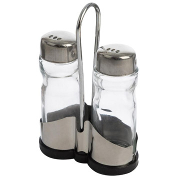 009367 Набор из 3 предметов Mallony SPEZIA слонка, перечница, подставка