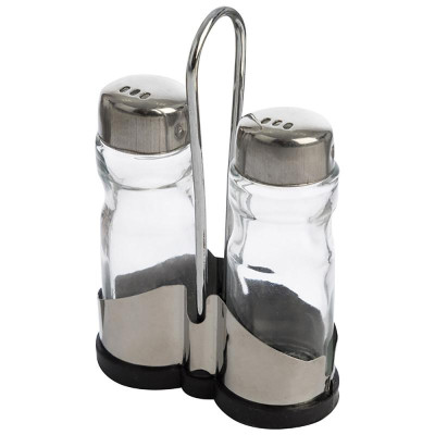 009367 Набор из 3 предметов Mallony SPEZIA слонка, перечница, подставка