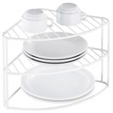 100202 Полка-подставка для кухни трехуровневая Mallony W4165 (угловая)