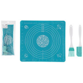 103587 Набор для выпечки CLASSICA 3 предмета: кисточка, лопатка, коврик (силикон)