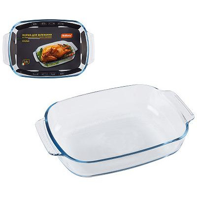 103630 Форма для запекания из боросил стекла с ручками Mallony IDEALE