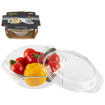 103814 Кастрюля с крышкой ITALIANO 1.5л из жаропрочного стекла-1
