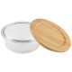 106023 Контейнер из жаропрочного стекла Leonord BAMBU с крышкой из бамбука, круглый (0.4л)