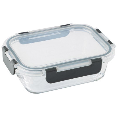 106025 Контейнер из жаропрочного стекла Leonord Praktisch с крышкой из пластика (0,6л)-1