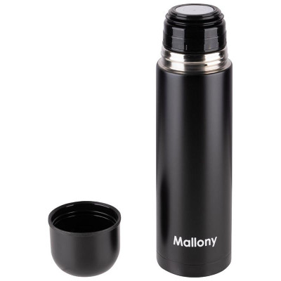 106045 Термос из нерж.стали SOLIDO Mallony (0.5л) черный-2