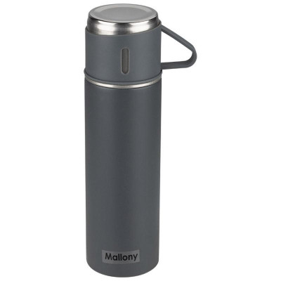 106052 Набор: термос+ТЕРМОкружки FESTA (0, 5л, 3 кружки) Mallony серый-1