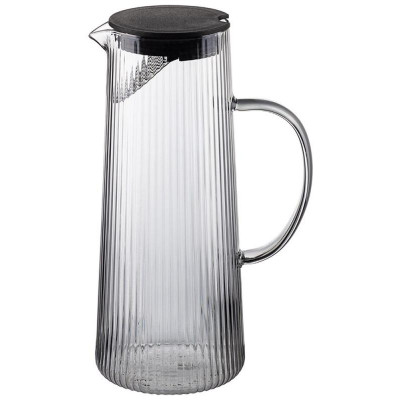 106482 Кувшин Leonord AROMA 1.2л из цветного боросиликатного рельефного стекла-1